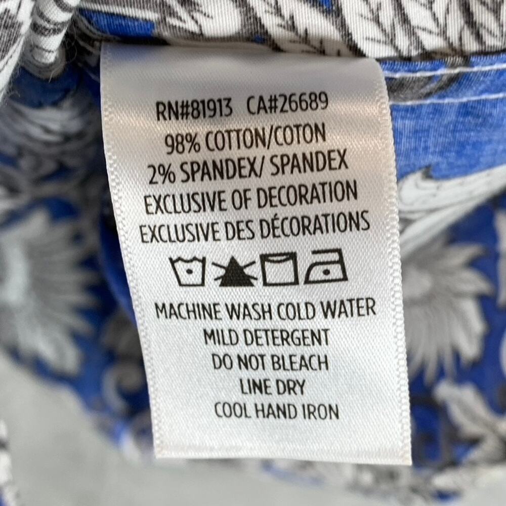 ROBERT GRAHAM Men's Blue Crossett Hawaiian Classic-Fit Button-Up Shirt SZ XL - Picture 9 of 9